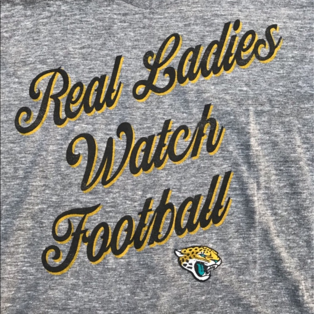 Real Ladies Watch Football NFL Jaguars TShirt XL